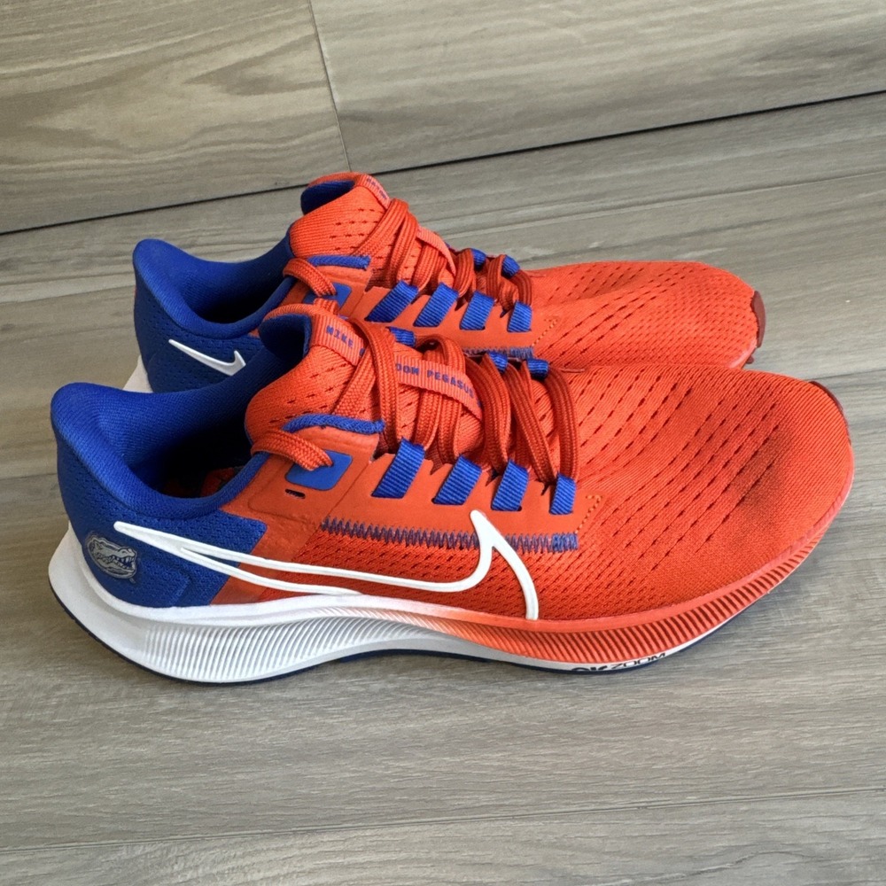Nike Air Zoom Pegasus 38 Florida Gators Shoes Mens Sz 5.5 Womens Sz 7 DJ0826-800